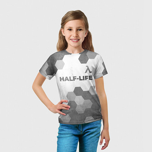 Детская футболка Half-Life - white gradient посередине / 3D-принт – фото 5