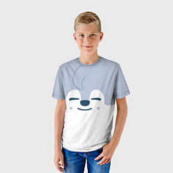 Футболка детская Wolf Chan skzoo, цвет: 3D-принт — фото 2
