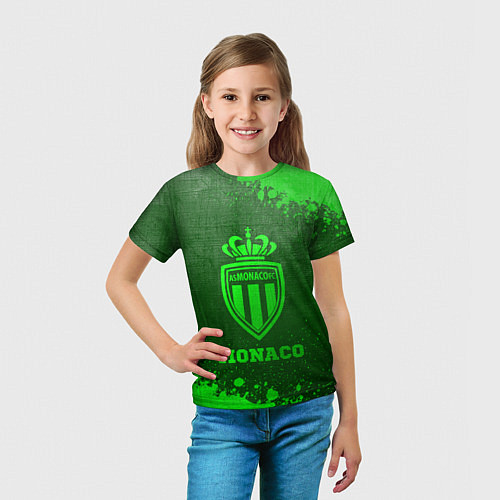 Детская футболка Monaco - green gradient / 3D-принт – фото 5