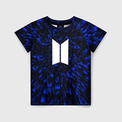 Футболка детская BTS blue energy, цвет: 3D-принт