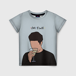 Футболка детская Ross - im fine, цвет: 3D-принт