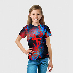 Футболка детская Doom космическая абстракция, цвет: 3D-принт — фото 2
