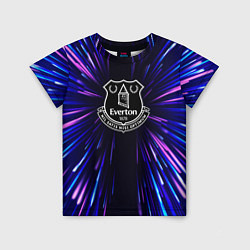 Футболка детская Everton neon energy, цвет: 3D-принт