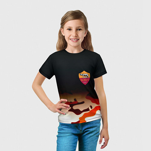 Детская футболка Roma камуфляжный стиль / 3D-принт – фото 5