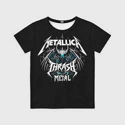 Футболка детская Metallica group - thrash metal style, цвет: 3D-принт