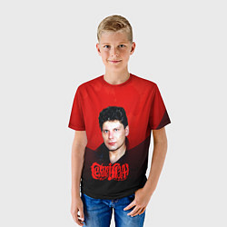 Футболка детская Юрий Клинских красная луна, цвет: 3D-принт — фото 2