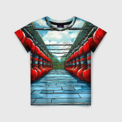 Футболка детская Зал Муай Тай, цвет: 3D-принт