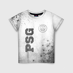 Футболка детская PSG - white gradient вертикально, цвет: 3D-принт
