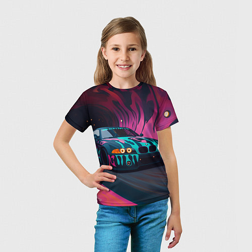 Детская футболка БМВ граффити стиль / 3D-принт – фото 5