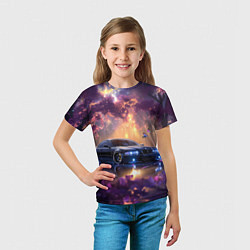 Футболка детская БМВ Японская природа, цвет: 3D-принт — фото 2