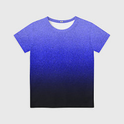 Футболка детская Градиент индиго из синего в чёрный, цвет: 3D-принт