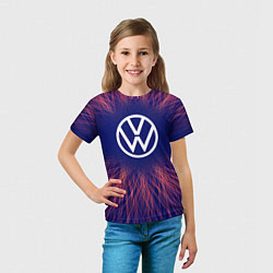Футболка детская Volkswagen red energy, цвет: 3D-принт — фото 2