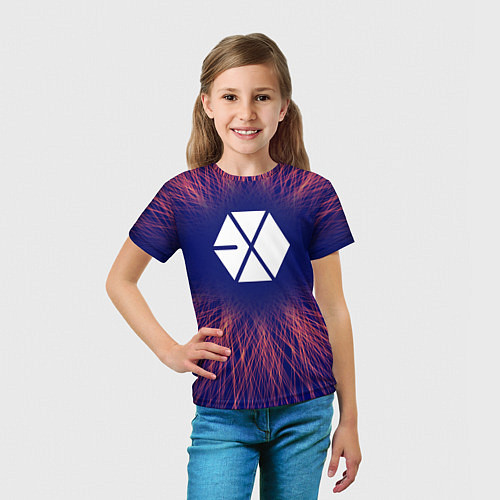 Детская футболка Exo red energy / 3D-принт – фото 5