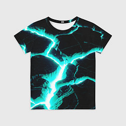 Футболка детская Color light blue black, цвет: 3D-принт