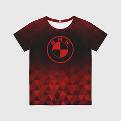 Футболка детская BMW red poly, цвет: 3D-принт