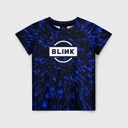 Футболка детская Blackpink blue energy, цвет: 3D-принт