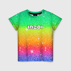 Футболка детская Inzoi блестящий радужный фон, цвет: 3D-принт