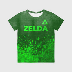Футболка детская Zelda - green gradient посередине, цвет: 3D-принт