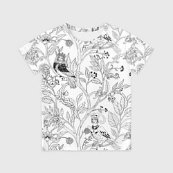 Футболка детская Птицы Сирин, цвет: 3D-принт