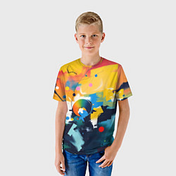 Футболка детская Абстракция в деталях, цвет: 3D-принт — фото 2