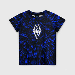 Футболка детская Skyrim blue energy, цвет: 3D-принт