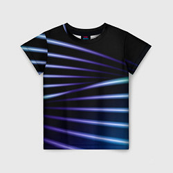 Футболка детская Color black blue, цвет: 3D-принт