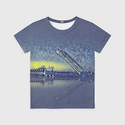 Футболка детская Разводной мост, цвет: 3D-принт
