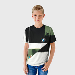 Футболка детская BMW логотип, цвет: 3D-принт — фото 2