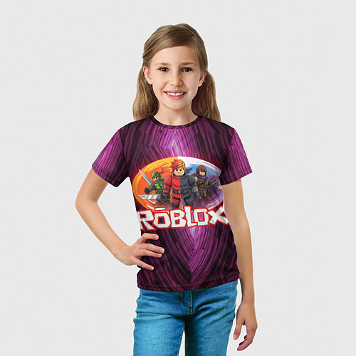 Детская футболка Roblox пероснажи / 3D-принт – фото 5