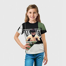 Футболка детская Магомед Анкалаев боец ММА, цвет: 3D-принт — фото 2