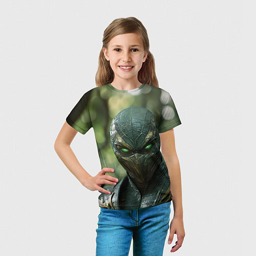 Детская футболка Reptile green Mortal kombat / 3D-принт – фото 5