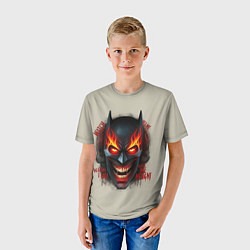 Футболка детская Огенный Бэтмент, цвет: 3D-принт — фото 2