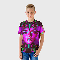 Футболка детская Три лица, цвет: 3D-принт — фото 2