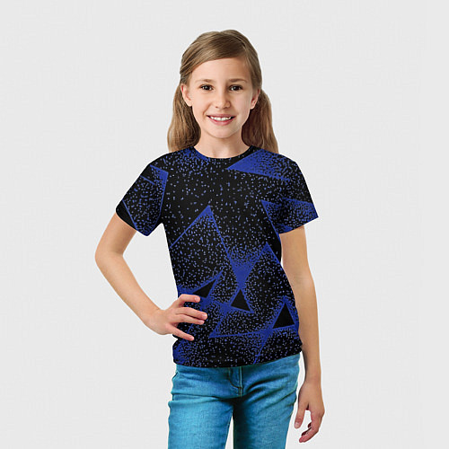 Детская футболка Triangles with dots / 3D-принт – фото 5