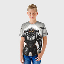 Футболка детская Warhammer 40k космодесант, цвет: 3D-принт — фото 2