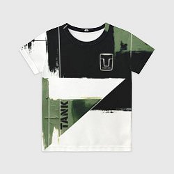 Футболка детская Tank логотип машины, цвет: 3D-принт