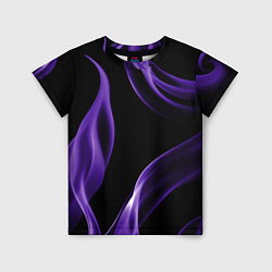 Футболка детская Purple abstraction, цвет: 3D-принт
