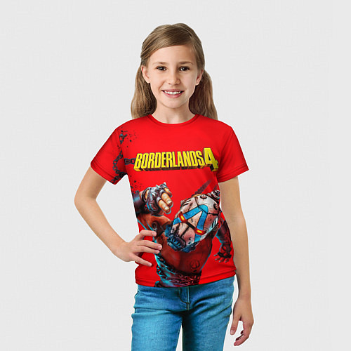 Детская футболка Псих в кандалах Borderlands 4 / 3D-принт – фото 5