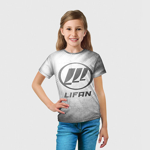 Детская футболка Lifan - white gradient / 3D-принт – фото 5