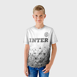 Футболка детская Inter - white gradient посередине, цвет: 3D-принт — фото 2