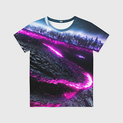 Футболка детская Фентази город неон, цвет: 3D-принт