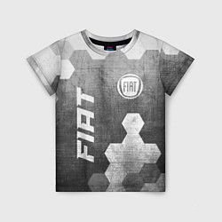 Футболка детская Fiat - grey gradient вертикально, цвет: 3D-принт