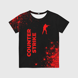 Футболка детская Counter Strike - red gradient вертикально, цвет: 3D-принт