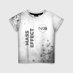 Футболка детская Mass Effect - white gradient вертикально, цвет: 3D-принт