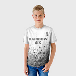 Футболка детская Rainbow Six - white gradient посередине, цвет: 3D-принт — фото 2