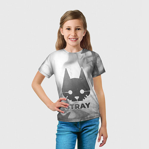 Детская футболка Stray - white gradient / 3D-принт – фото 5