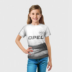 Футболка детская Opel - white gradient посередине, цвет: 3D-принт — фото 2