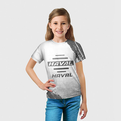 Детская футболка Haval - white gradient / 3D-принт – фото 5