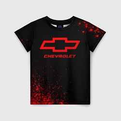 Футболка детская Chevrolet - red gradient, цвет: 3D-принт