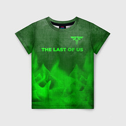 Футболка детская The Last Of Us - green gradient посередине, цвет: 3D-принт